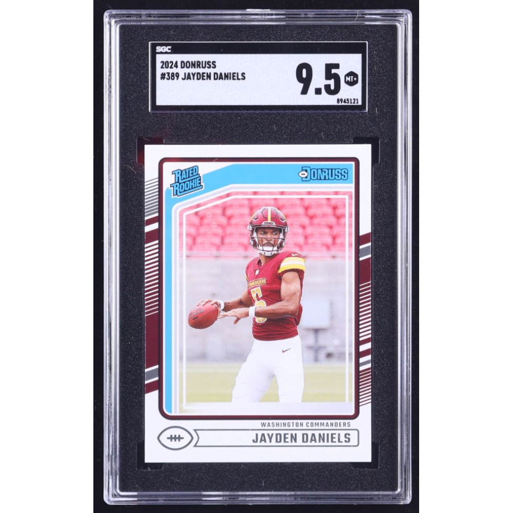 Jayden Daniels 2024 Donruss #389 RR RC (SGC 9.5) at PristineAuction.com