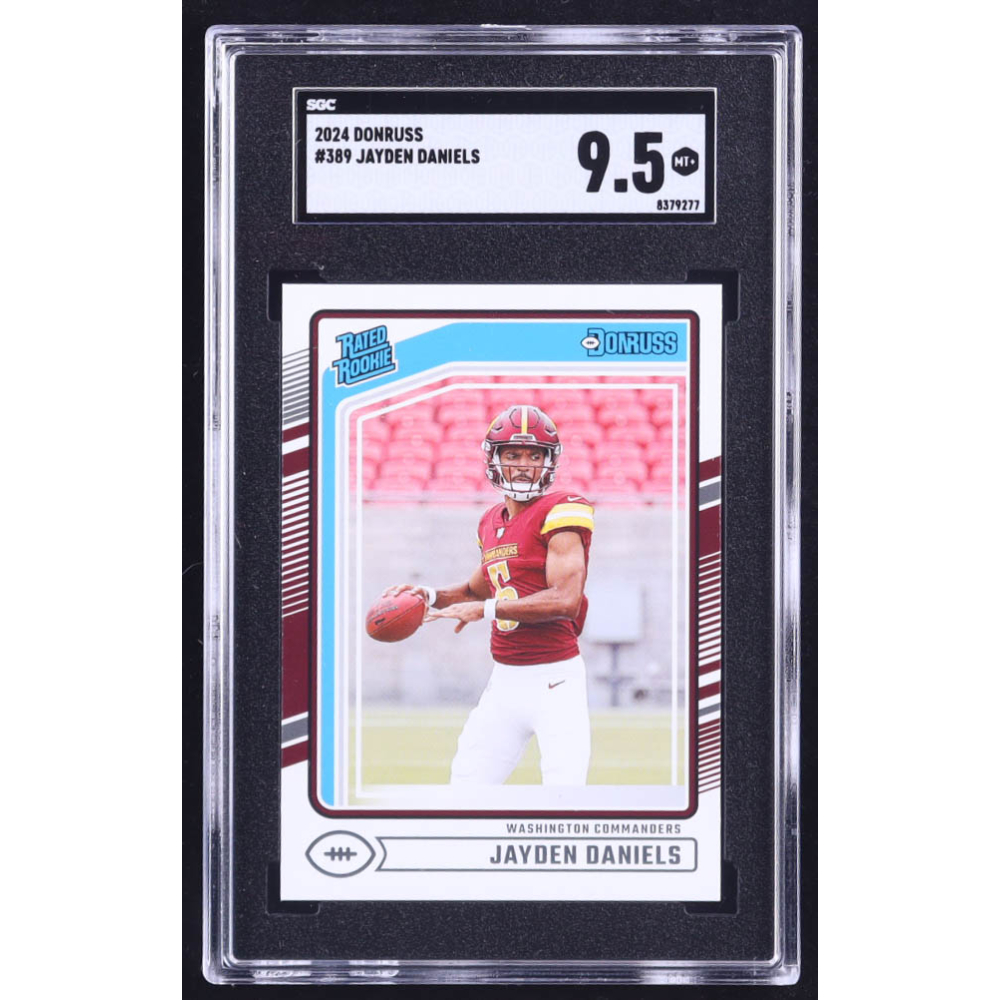 Jayden Daniels 2024 Donruss #389 RR RC (SGC 9.5) at PristineAuction.com