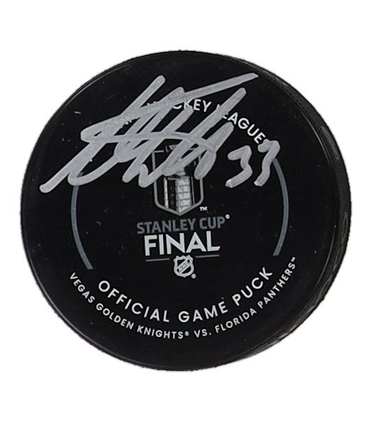 Adin Hill Signed 2023 Stanley Cup Logo Hockey Game Puck (Fanatics) at PristineAuction.com Adin Hill Signed 2023 Stanley Cup Logo Hockey Game Puck (Fanatics) at PristineAuction.com