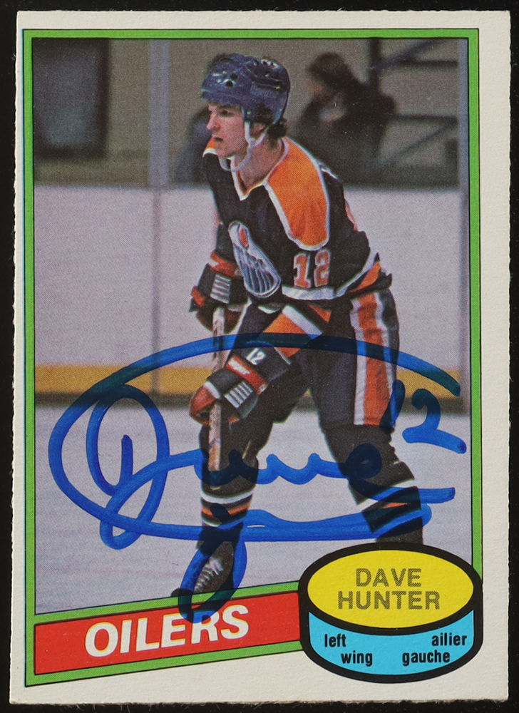 Dave Hunter Signed 1981-82 O-Pee-Chee #293 (Premium) at PristineAuction.com Dave Hunter Signed 1981-82 O-Pee-Chee #293 (Premium) at PristineAuction.com