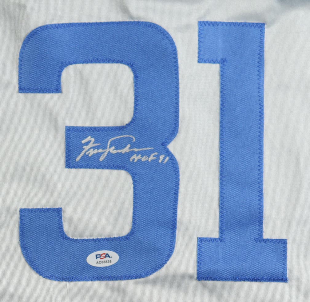 Fergie Jenkins Signed Jersey Inscribed "HOF 91" (PSA) at PristineAuction.com Fergie Jenkins Signed Jersey Inscribed "HOF 91" (PSA) at PristineAuction.com
