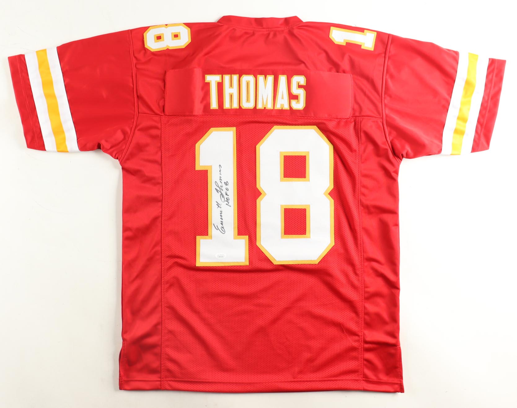 Emmitt Thomas Signed Jersey Inscribed "HOF 08" (JSA) at PristineAuction.com Emmitt Thomas Signed Jersey Inscribed "HOF 08" (JSA) at PristineAuction.com
