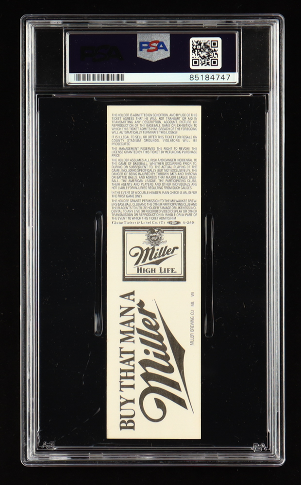 Nolan Ryan Signed 1990 300th Win Ticket (PSA | Auto Grade PSA 10) at PristineAuction.com Nolan Ryan Signed 1990 300th Win Ticket (PSA | Auto Grade PSA 10) at PristineAuction.com