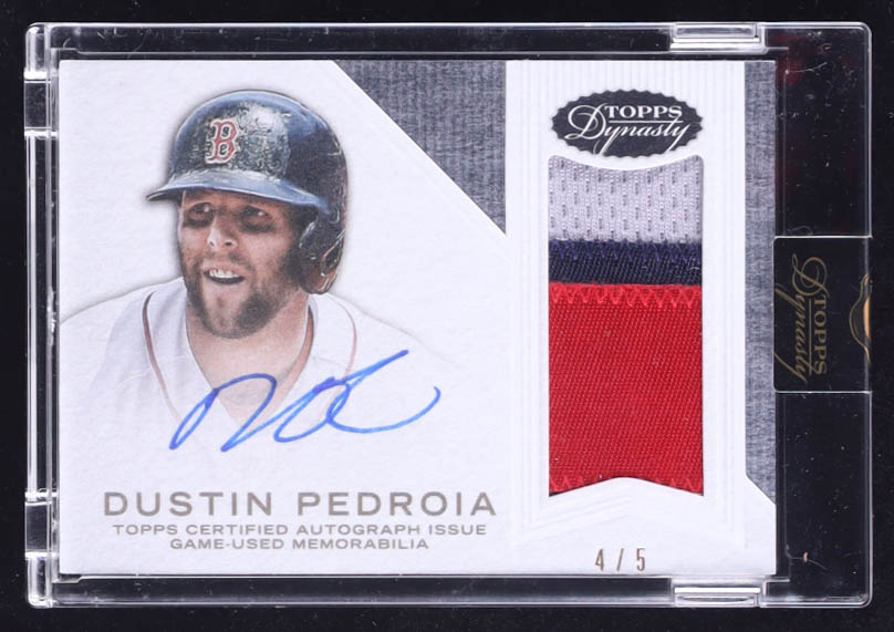 Dustin Pedroia 2016 Topps Dynasty Autograph Patches 5 #APDP4 #4/5 at PristineAuction.com Dustin Pedroia 2016 Topps Dynasty Autograph Patches 5 #APDP4 #4/5 at PristineAuction.com