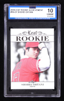 Shohei Ohtani 2018 Leaf Ohtani Rookie Achievement #RA01 RC (ISA 10) at PristineAuction.com