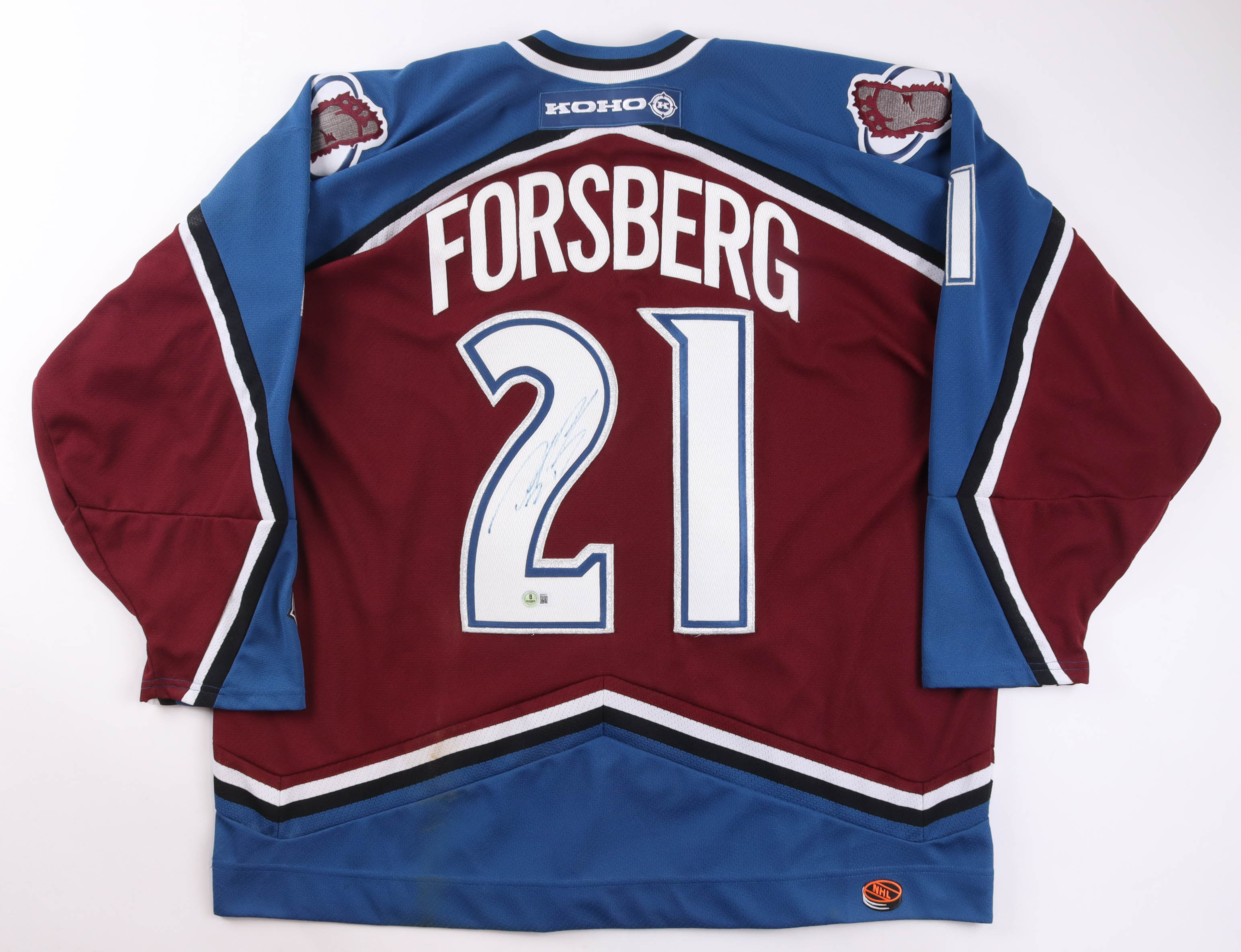 Peter Forsberg Signed Avalanche KOHO Authentic Jersey (Beckett) at PristineAuction.com Peter Forsberg Signed Avalanche KOHO Authentic Jersey (Beckett) at PristineAuction.com