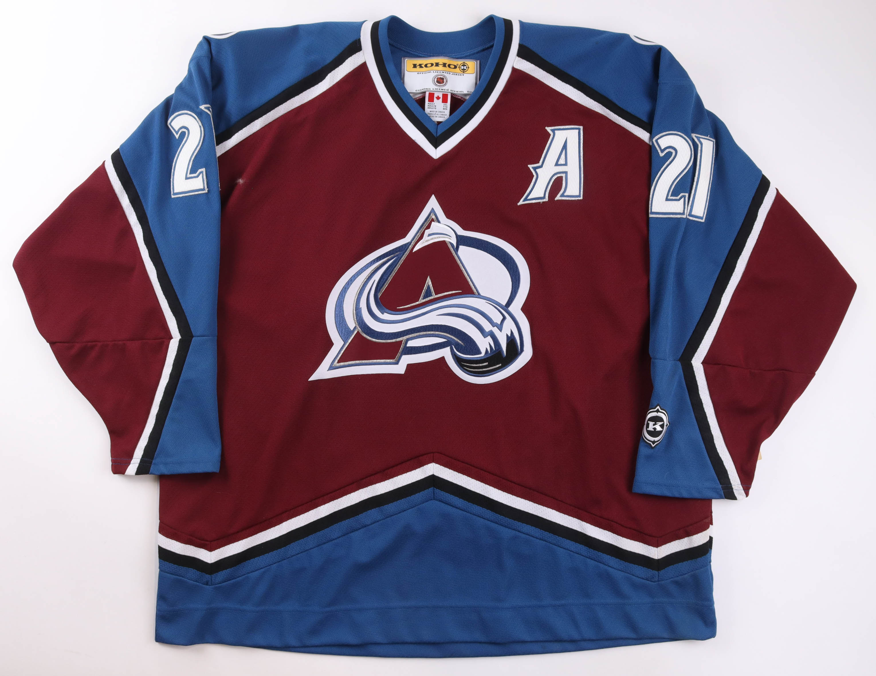 Peter Forsberg Signed Avalanche KOHO Authentic Jersey (Beckett) at PristineAuction.com Peter Forsberg Signed Avalanche KOHO Authentic Jersey (Beckett) at PristineAuction.com