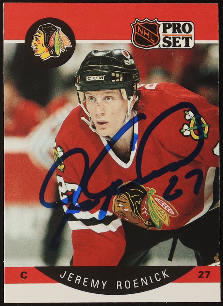 Jeremy Roenick Signed 1990-91 Pro Set #58 (Premium) at PristineAuction.com Jeremy Roenick Signed 1990-91 Pro Set #58 (Premium) at PristineAuction.com