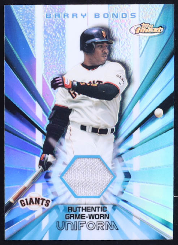 Barry Bonds 2002 Finest Jersey Relics #FJRBB