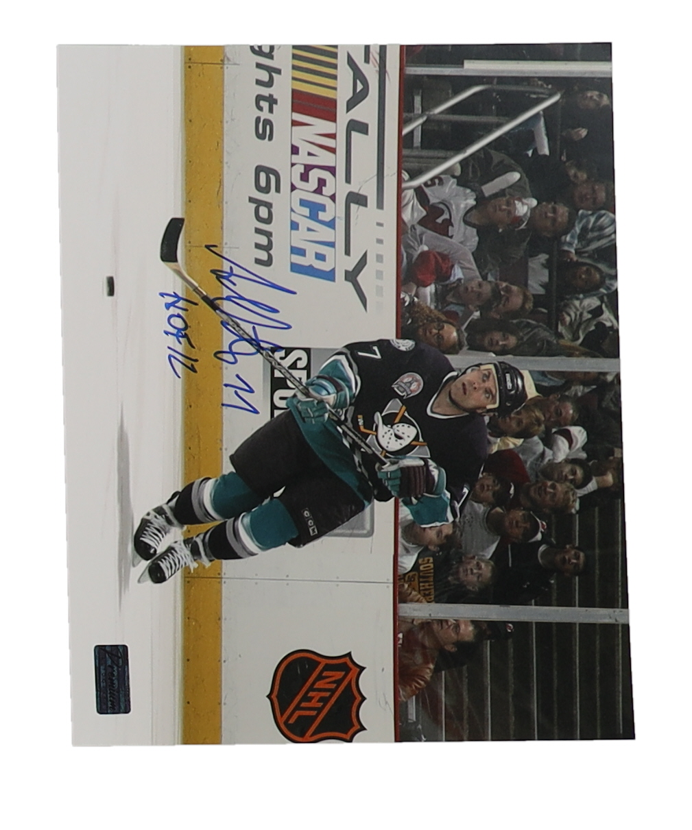 Adam Oates Signed Ducks 8x10 Photo Inscribed "HOF 12" (Premium Autographs) at PristineAuction.com Adam Oates Signed Ducks 8x10 Photo Inscribed "HOF 12" (Premium Autographs) at PristineAuction.com