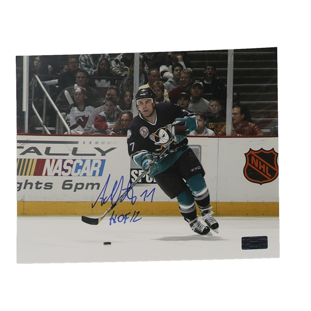 Adam Oates Signed Ducks 8x10 Photo Inscribed "HOF 12" (Premium Autographs) at PristineAuction.com