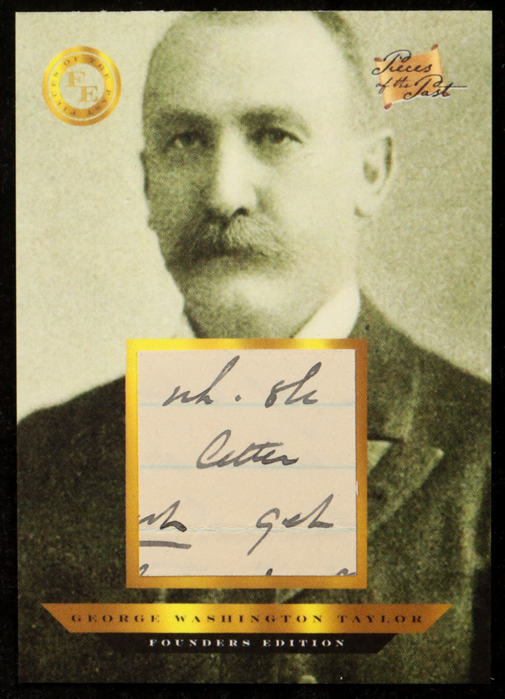 George Washington Taylor 2023 Pieces Of The Past Relics Handwriting Founders Edition #53 at PristineAuction.com George Washington Taylor 2023 Pieces Of The Past Relics Handwriting Founders Edition #53 at PristineAuction.com