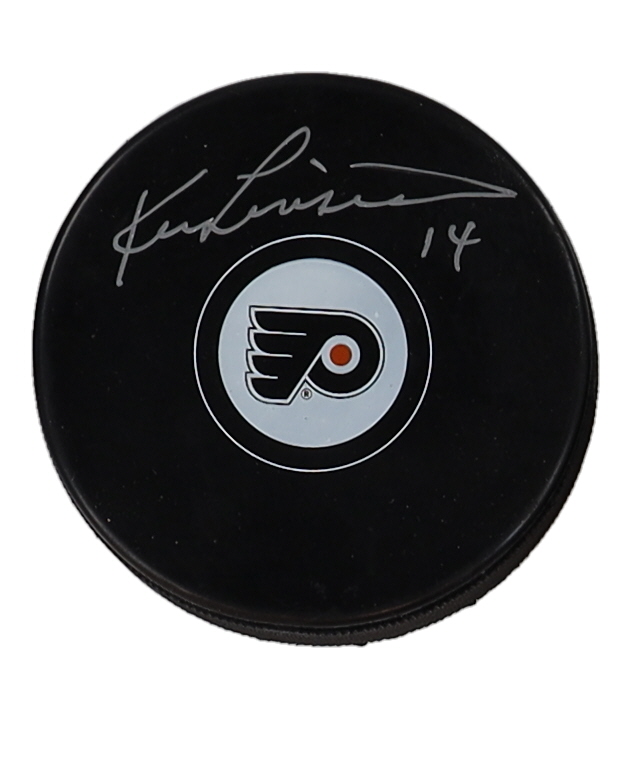 Ken Linseman Signed Flyers Logo Hockey Puck (Premium Autographs) at PristineAuction.com Ken Linseman Signed Flyers Logo Hockey Puck (Premium Autographs) at PristineAuction.com