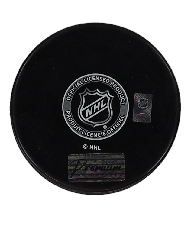 Chris Chelios Signed Blackhawks Logo Hockey Puck Inscribed "HOF 2013" (Premium Autographs) at PristineAuction.com Chris Chelios Signed Blackhawks Logo Hockey Puck Inscribed "HOF 2013" (Premium Autographs) at PristineAuction.com