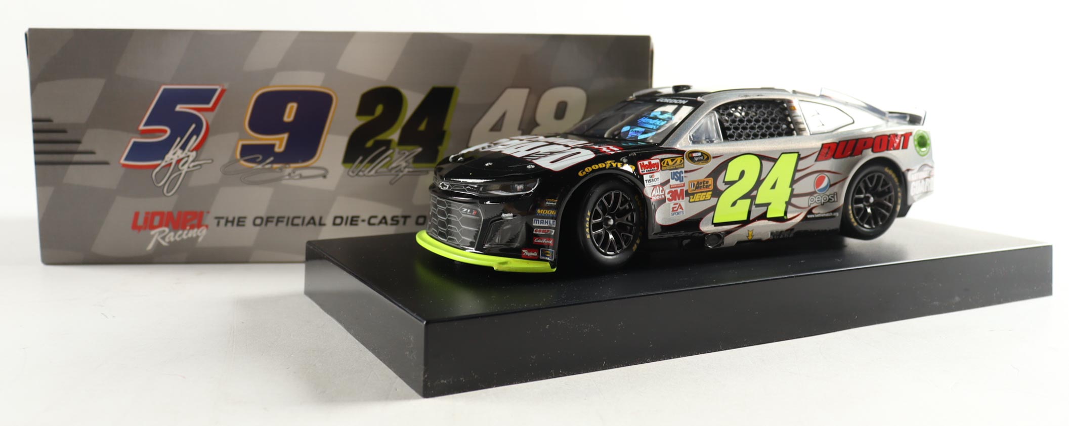 Jeff Gordon Signed LE NASCAR #24 National Guard Flashcoat Color 2024 Camaro ZL1 1:24 Scale Diecast Car (Hendrick) at PristineAuction.com Jeff Gordon Signed LE NASCAR #24 National Guard Flashcoat Color 2024 Camaro ZL1 1:24 Scale Diecast Car (Hendrick) at PristineAuction.com