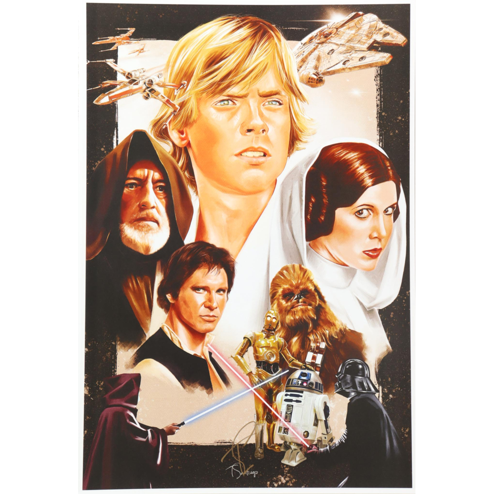 "Star Wars: Episode IV - A New Hope" 13x19 Lithograph by Tony Santiago (PA) at PristineAuction.com