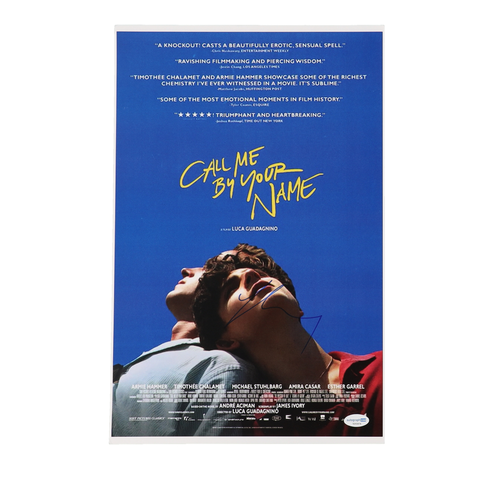 Luca Guadagnino Signed "Call Me By Your Name" 11x17 Photo (ACOA) at PristineAuction.com