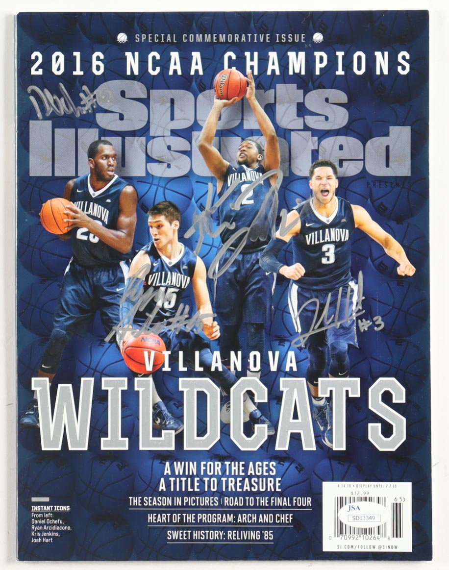 Villanova Wildcats 2016 NCAA Champions Commemorative Sports Illustrated Magazine Signed by Daniel Ochefu, Ryan Arcidiacono, Kris Jenkins & Josh Hart (JSA) at PristineAuction.com Villanova Wildcats 2016 NCAA Champions Commemorative Sports Illustrated Magazine Signed by Daniel Ochefu, Ryan Arcidiacono, Kris Jenkins & Josh Hart (JSA) at PristineAuction.com