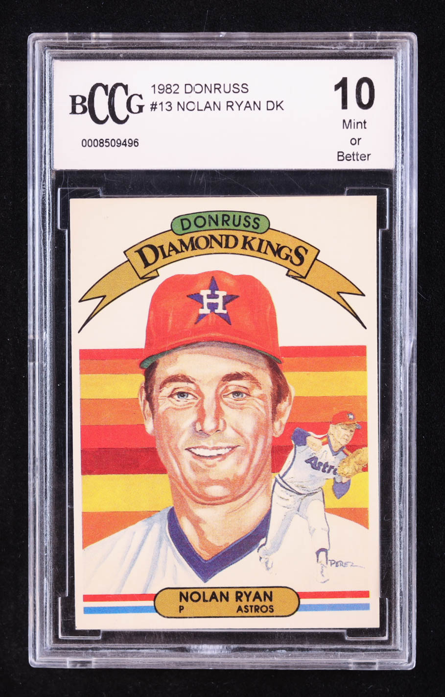 Nolan Ryan 1982 Donruss #13 DK (BCCG 10) at PristineAuction.com Nolan Ryan 1982 Donruss #13 DK (BCCG 10) at PristineAuction.com
