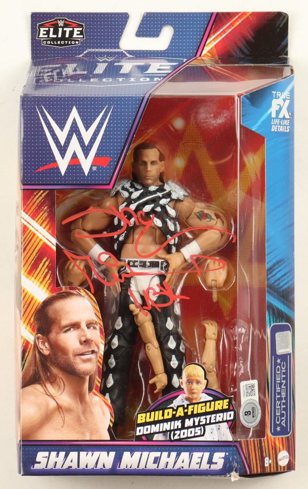 Shawn Michaels Signed WWE Elite Collection Action Figure Inscribed "HBK" (Beckett) at PristineAuction.com Shawn Michaels Signed WWE Elite Collection Action Figure Inscribed "HBK" (Beckett) at PristineAuction.com