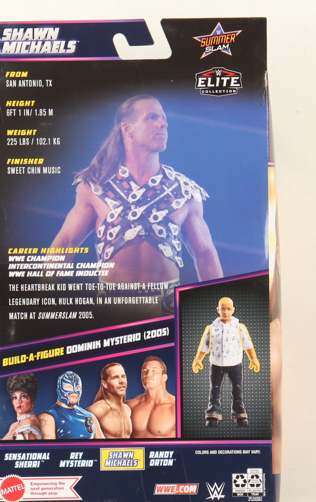 Shawn Michaels Signed WWE Elite Collection Action Figure Inscribed "HBK" (Beckett) at PristineAuction.com Shawn Michaels Signed WWE Elite Collection Action Figure Inscribed "HBK" (Beckett) at PristineAuction.com