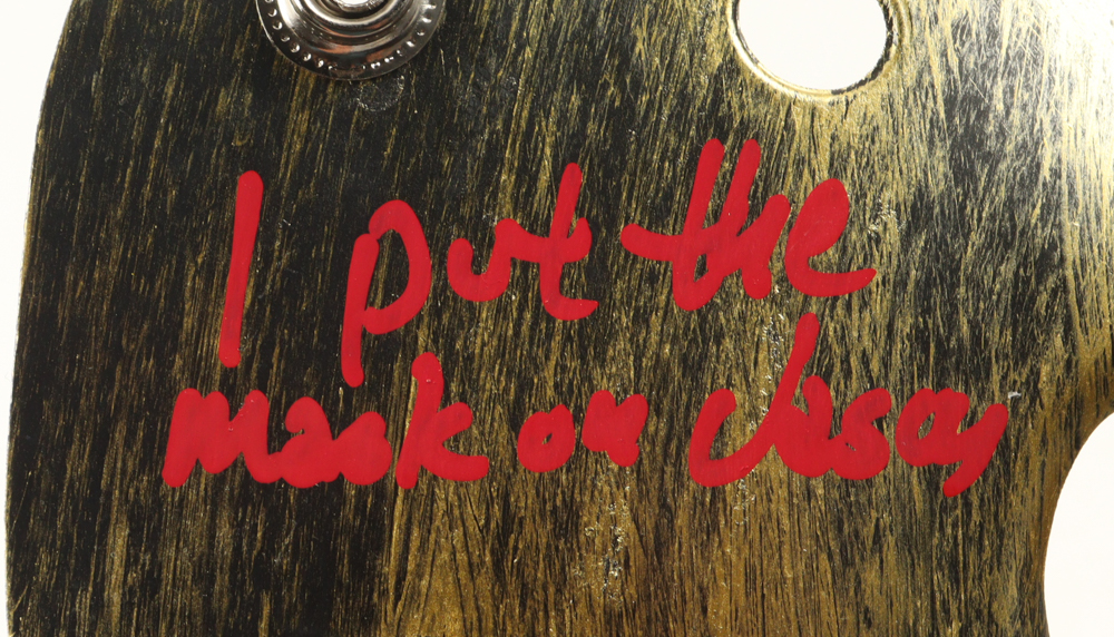 Martin Jay Sadoff Signed Jason "Friday the 13th" Mask Inscribed "3D!" & "I Put The Mask On Jason" (JSA) at PristineAuction.com Martin Jay Sadoff Signed Jason "Friday the 13th" Mask Inscribed "3D!" & "I Put The Mask On Jason" (JSA) at PristineAuction.com