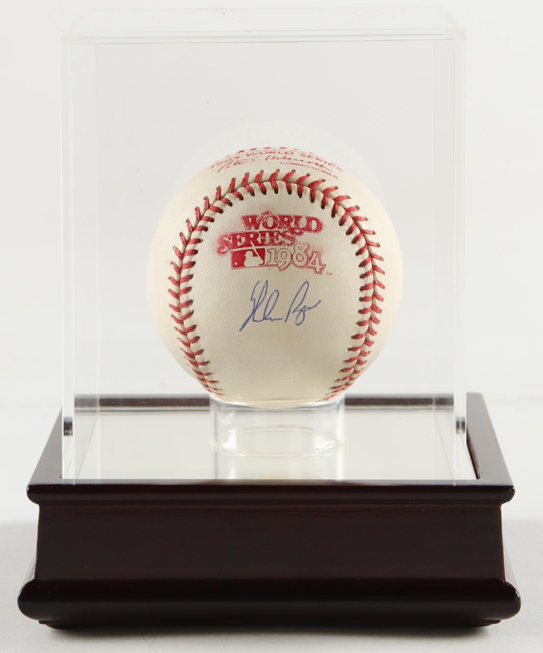 Nolan Ryan Signed 1984 World Series Logo Baseball (PSA) at PristineAuction.com Nolan Ryan Signed 1984 World Series Logo Baseball (PSA) at PristineAuction.com