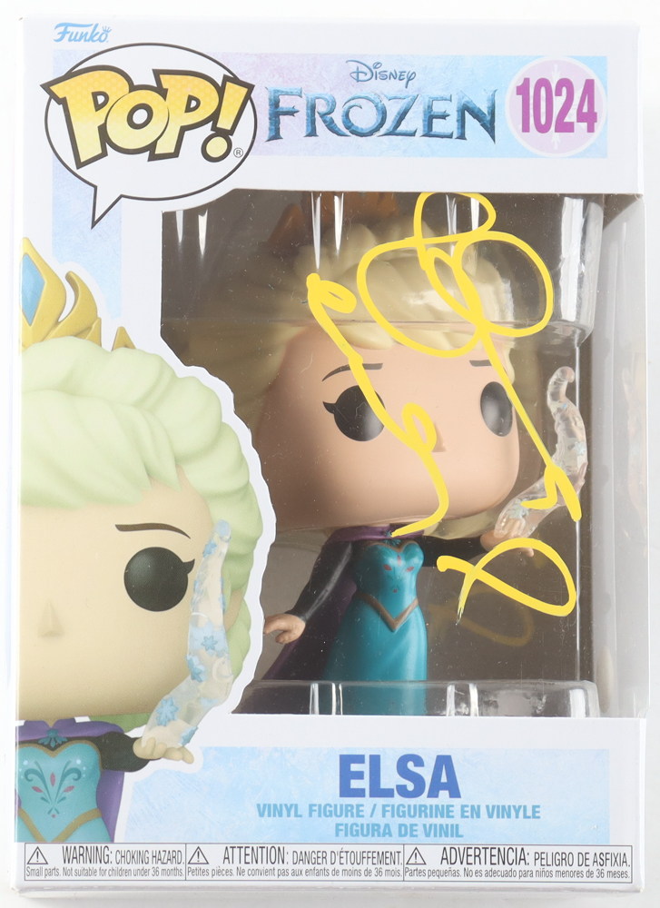 Idina Menzel Signed "Frozen" #1024 Elsa Funko Pop! Vinyl Figure (JSA) at PristineAuction.com Idina Menzel Signed "Frozen" #1024 Elsa Funko Pop! Vinyl Figure (JSA) at PristineAuction.com
