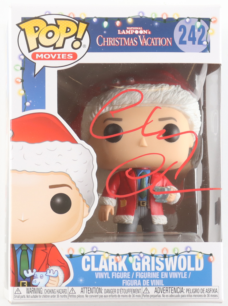Chevy Chase Signed "National Lampoon's Christmas Vacation" #242 Clark Griswold Funko Pop! Vinyl Figure (Beckett) at PristineAuction.com Chevy Chase Signed "National Lampoon's Christmas Vacation" #242 Clark Griswold Funko Pop! Vinyl Figure (Beckett) at PristineAuction.com