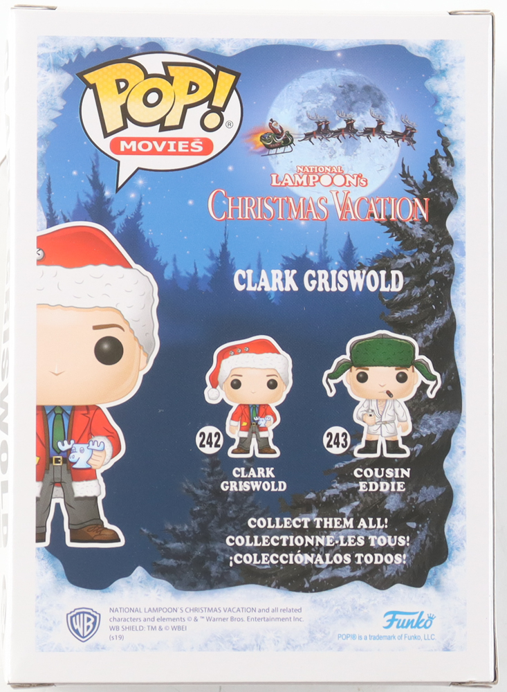 Chevy Chase Signed "National Lampoon's Christmas Vacation" #242 Clark Griswold Funko Pop! Vinyl Figure (Beckett) at PristineAuction.com Chevy Chase Signed "National Lampoon's Christmas Vacation" #242 Clark Griswold Funko Pop! Vinyl Figure (Beckett) at PristineAuction.com