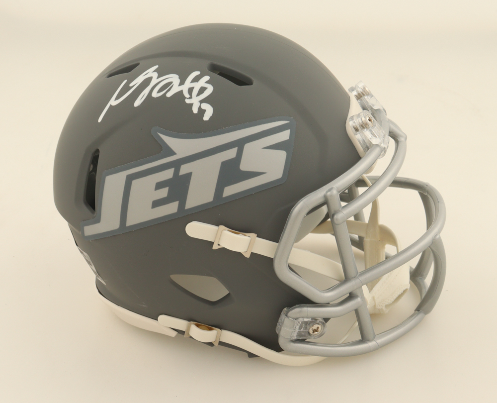 Davante Adams Signed Jets Slate Alternate Speed Mini Helmet (Beckett) at PristineAuction.com Davante Adams Signed Jets Slate Alternate Speed Mini Helmet (Beckett) at PristineAuction.com