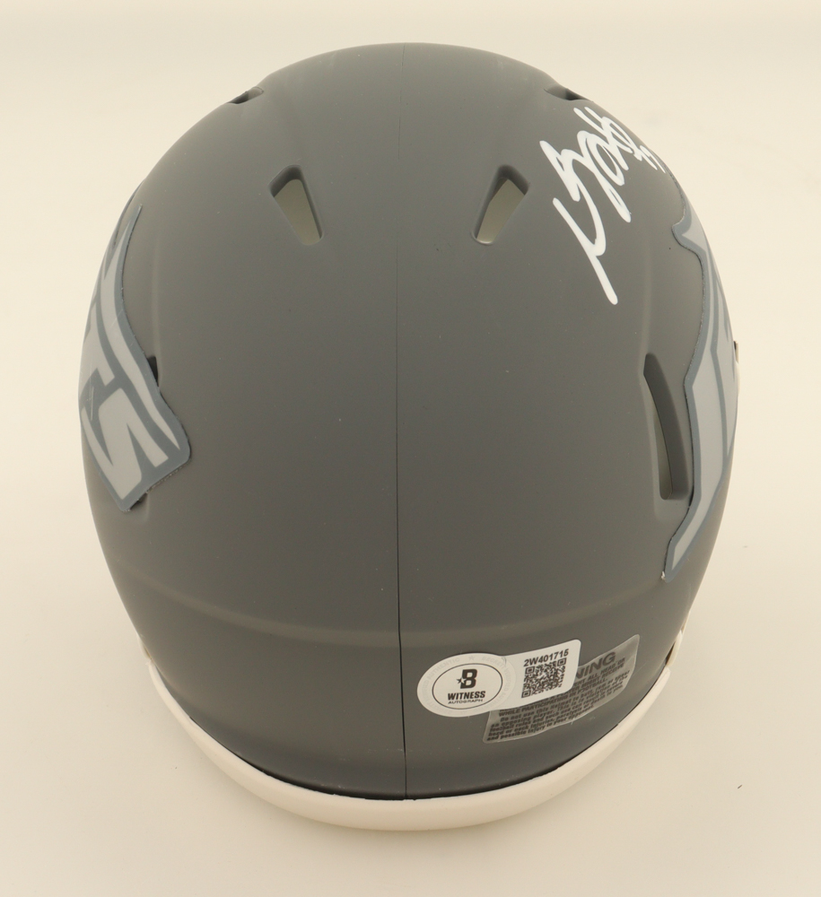 Davante Adams Signed Jets Slate Alternate Speed Mini Helmet (Beckett) at PristineAuction.com Davante Adams Signed Jets Slate Alternate Speed Mini Helmet (Beckett) at PristineAuction.com