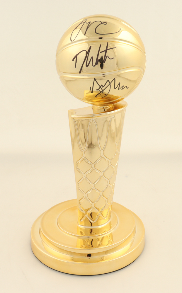 NBA Championship 12" Replica Trophy Signed By (4) With Payton Pritchard, Jrue Holiday, Al Horford, Derrick White (JSA) at PristineAuction.com NBA Championship 12" Replica Trophy Signed By (4) With Payton Pritchard, Jrue Holiday, Al Horford, Derrick White (JSA) at PristineAuction.com