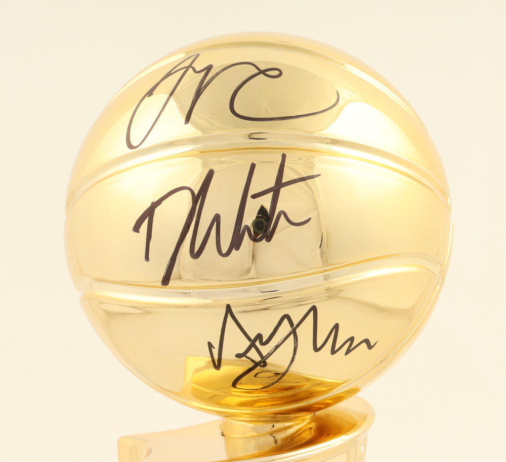 NBA Championship 12" Replica Trophy Signed By (4) With Payton Pritchard, Jrue Holiday, Al Horford, Derrick White (JSA) at PristineAuction.com NBA Championship 12" Replica Trophy Signed By (4) With Payton Pritchard, Jrue Holiday, Al Horford, Derrick White (JSA) at PristineAuction.com