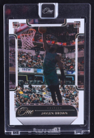 Jaylen Brown 2023-24 Panini One and One FOTL White #28 #3/7 at PristineAuction.com