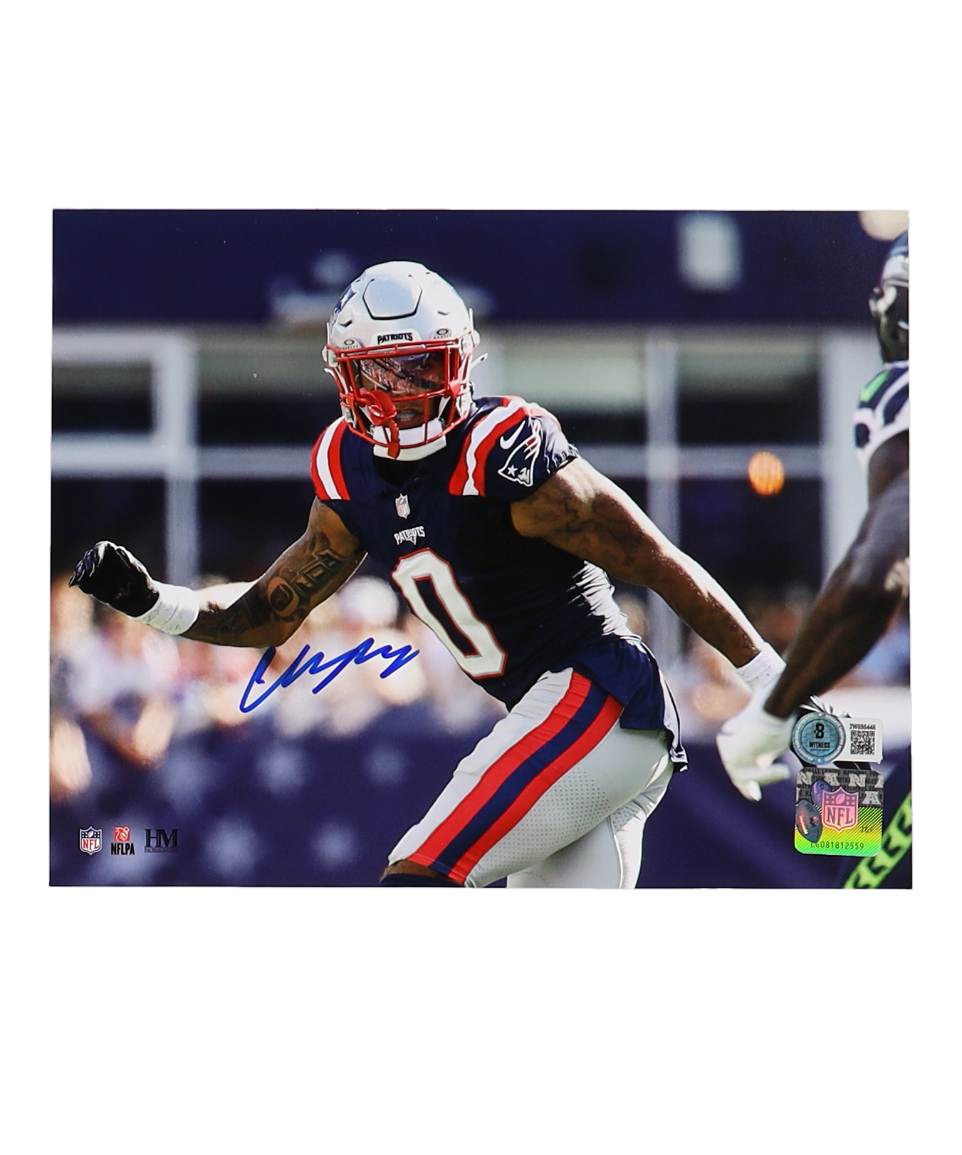 Christian Gonzalez Signed Patriots 8x10 Photo (Beckett) at PristineAuction.com Christian Gonzalez Signed Patriots 8x10 Photo (Beckett) at PristineAuction.com