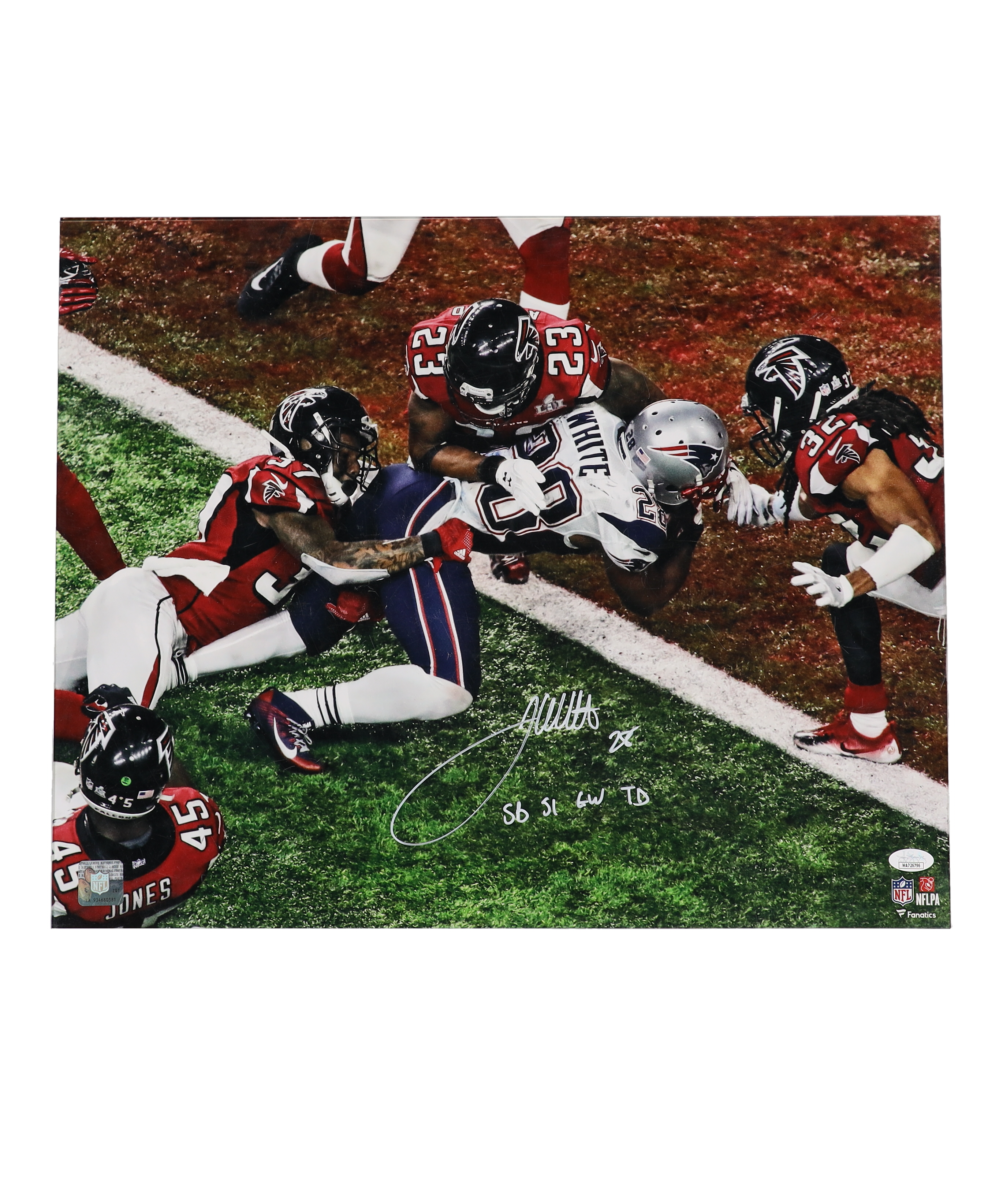 James White Signed Patriots 16x20 Photo Inscribed "SB 51 GW TD"(JSA) at PristineAuction.com James White Signed Patriots 16x20 Photo Inscribed "SB 51 GW TD"(JSA) at PristineAuction.com