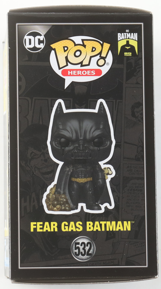 Christian Bale Signed "Batman Begins" #532 Fear Gas Batman Funko Pop! Vinyl Figure (AutographCOA) at PristineAuction.com Christian Bale Signed "Batman Begins" #532 Fear Gas Batman Funko Pop! Vinyl Figure (AutographCOA) at PristineAuction.com