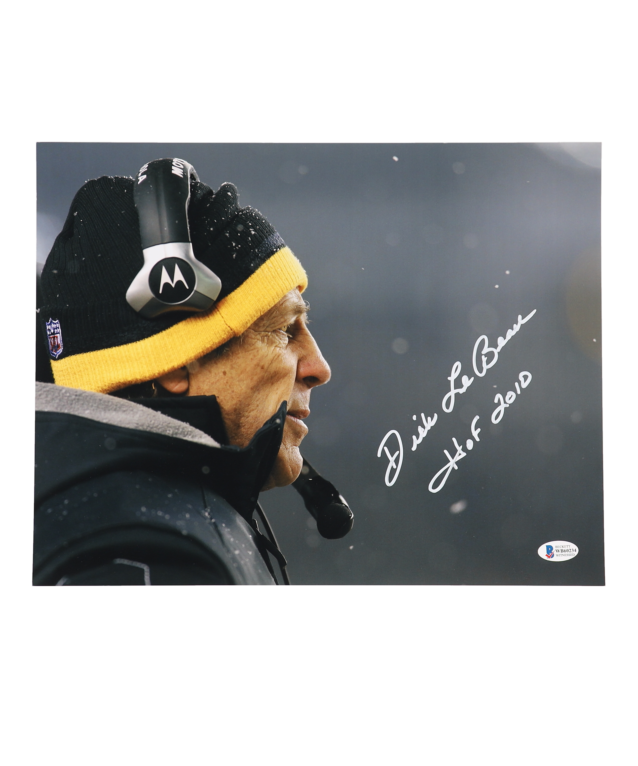 Dick LeBeau Signed Steelers 11x14 Photo Inscribed "HOF 2010" (Beckett) at PristineAuction.com Dick LeBeau Signed Steelers 11x14 Photo Inscribed "HOF 2010" (Beckett) at PristineAuction.com