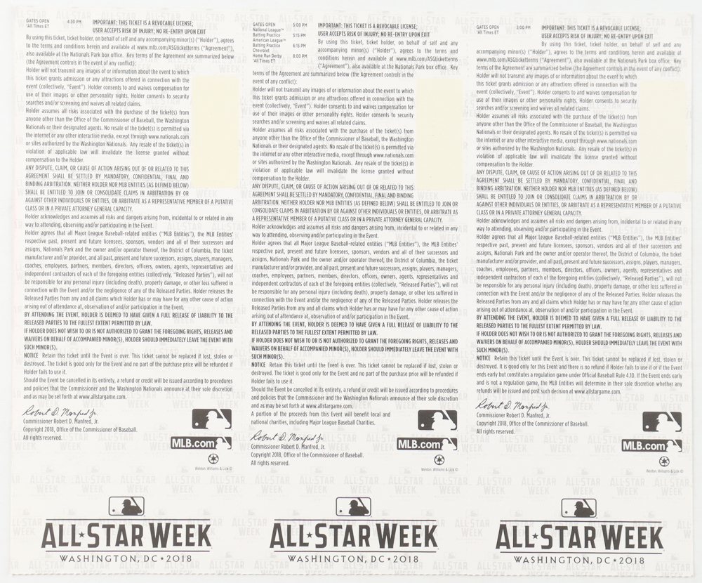 2018 All-Star Weekend Uncut Game Tickets at PristineAuction.com 2018 All-Star Weekend Uncut Game Tickets at PristineAuction.com