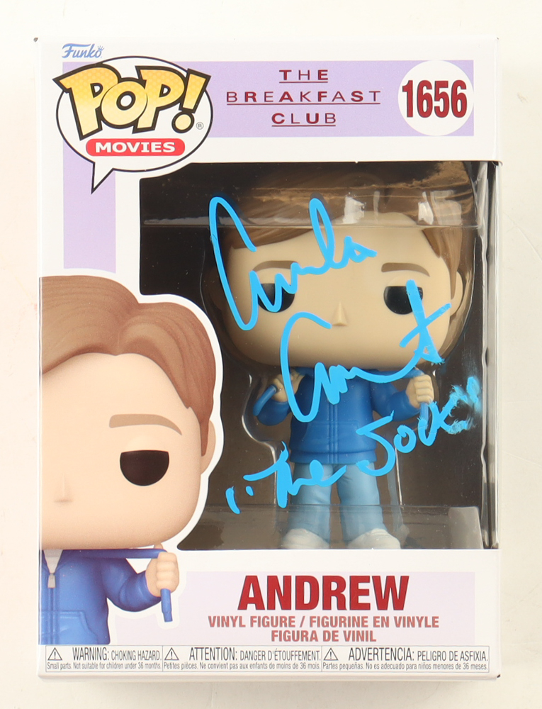 Emilio Estevez Signed "The Breakfast Club" #1656 Andrew Funko Pop! Vinyl Figure Inscribed "The Jock" (Beckett) at PristineAuction.com Emilio Estevez Signed "The Breakfast Club" #1656 Andrew Funko Pop! Vinyl Figure Inscribed "The Jock" (Beckett) at PristineAuction.com