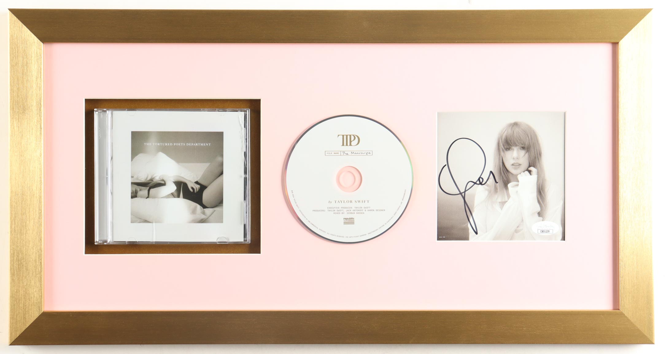 Taylor Swift Signed Custom Framed "The Tortured Poets Department" CD Album Display (JSA) at PristineAuction.com Taylor Swift Signed Custom Framed "The Tortured Poets Department" CD Album Display (JSA) at PristineAuction.com