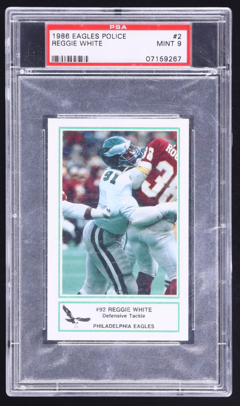 Reggie White 1986 Eagles Police #2 (PSA 9) at PristineAuction.com Reggie White 1986 Eagles Police #2 (PSA 9) at PristineAuction.com