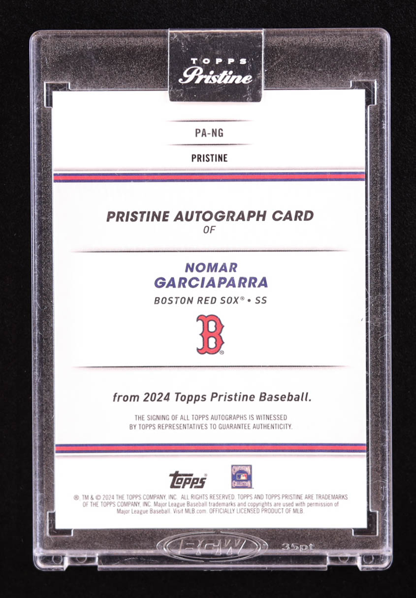 Nomar Garciaparra 2024 Topps Pristine Autographs Blue Pristine Refractors #PANG #70/75 at PristineAuction.com Nomar Garciaparra 2024 Topps Pristine Autographs Blue Pristine Refractors #PANG #70/75 at PristineAuction.com