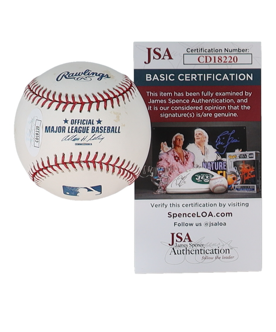 Nolan Ryan Signed OML Baseball Inscribed "H.O.F. '99" (JSA) at PristineAuction.com Nolan Ryan Signed OML Baseball Inscribed "H.O.F. '99" (JSA) at PristineAuction.com