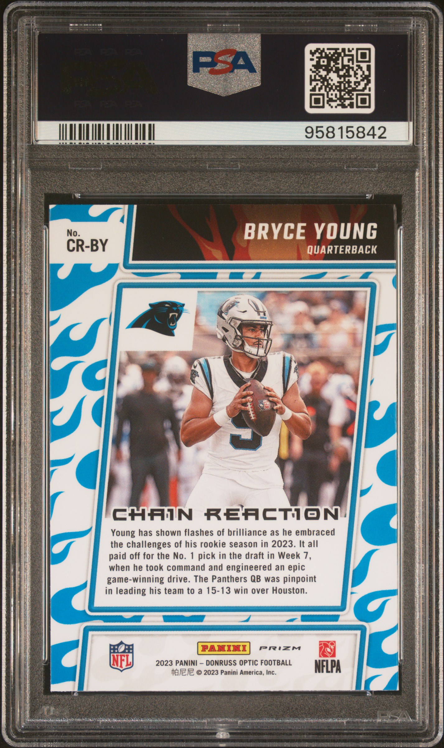 Bryce Young 2023 Donruss Optic Chain Reaction #18 RC (PSA 10) at PristineAuction.com Bryce Young 2023 Donruss Optic Chain Reaction #18 RC (PSA 10) at PristineAuction.com