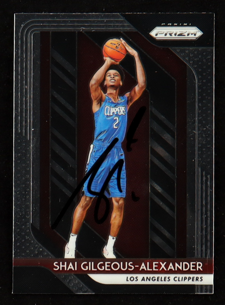 Shai Gilgeous-Alexander Signed 2018-19 Panini Prizm Prizms Silver #184 RC (JSA) at PristineAuction.com Shai Gilgeous-Alexander Signed 2018-19 Panini Prizm Prizms Silver #184 RC (JSA) at PristineAuction.com