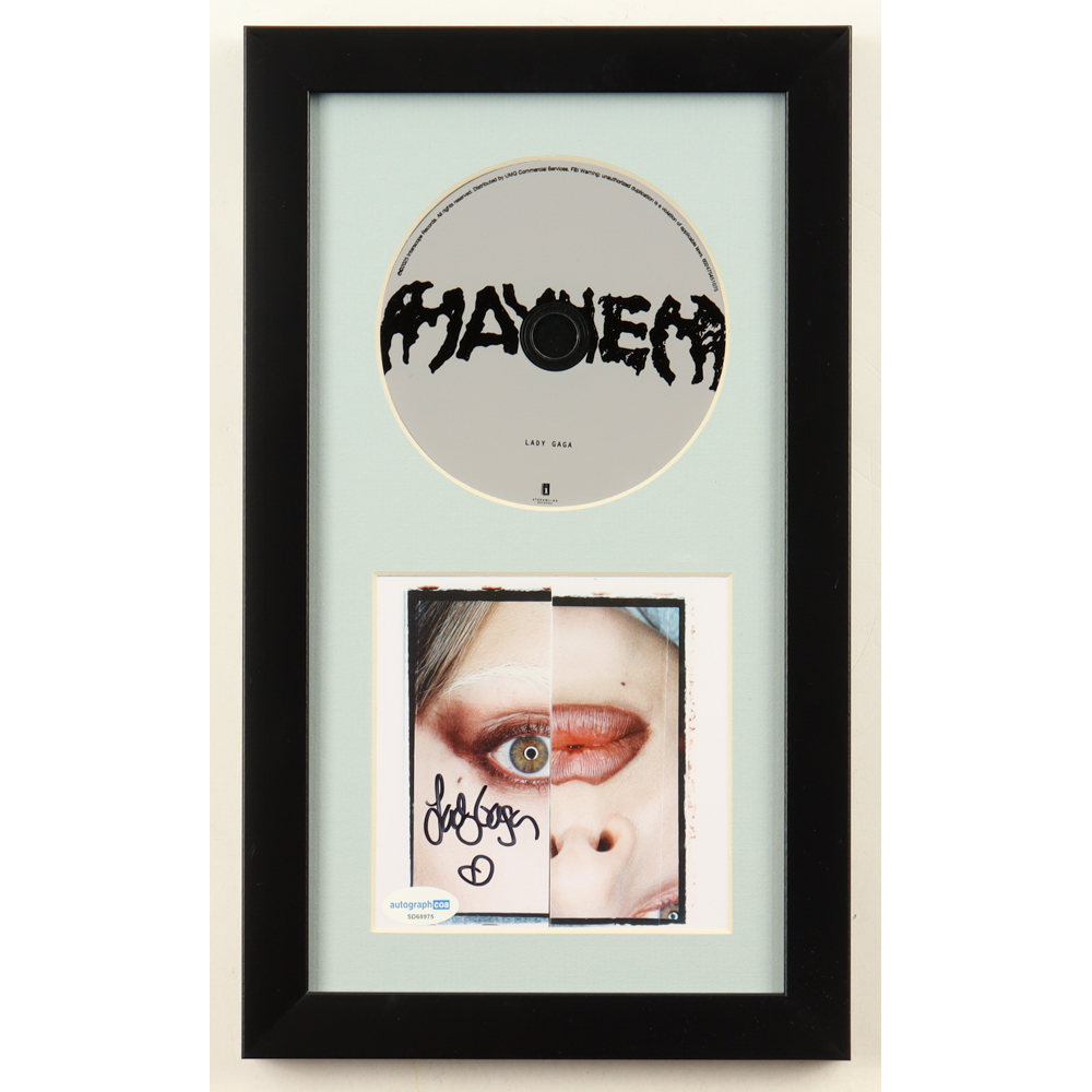 Lady Gaga Signed Custom Framed 