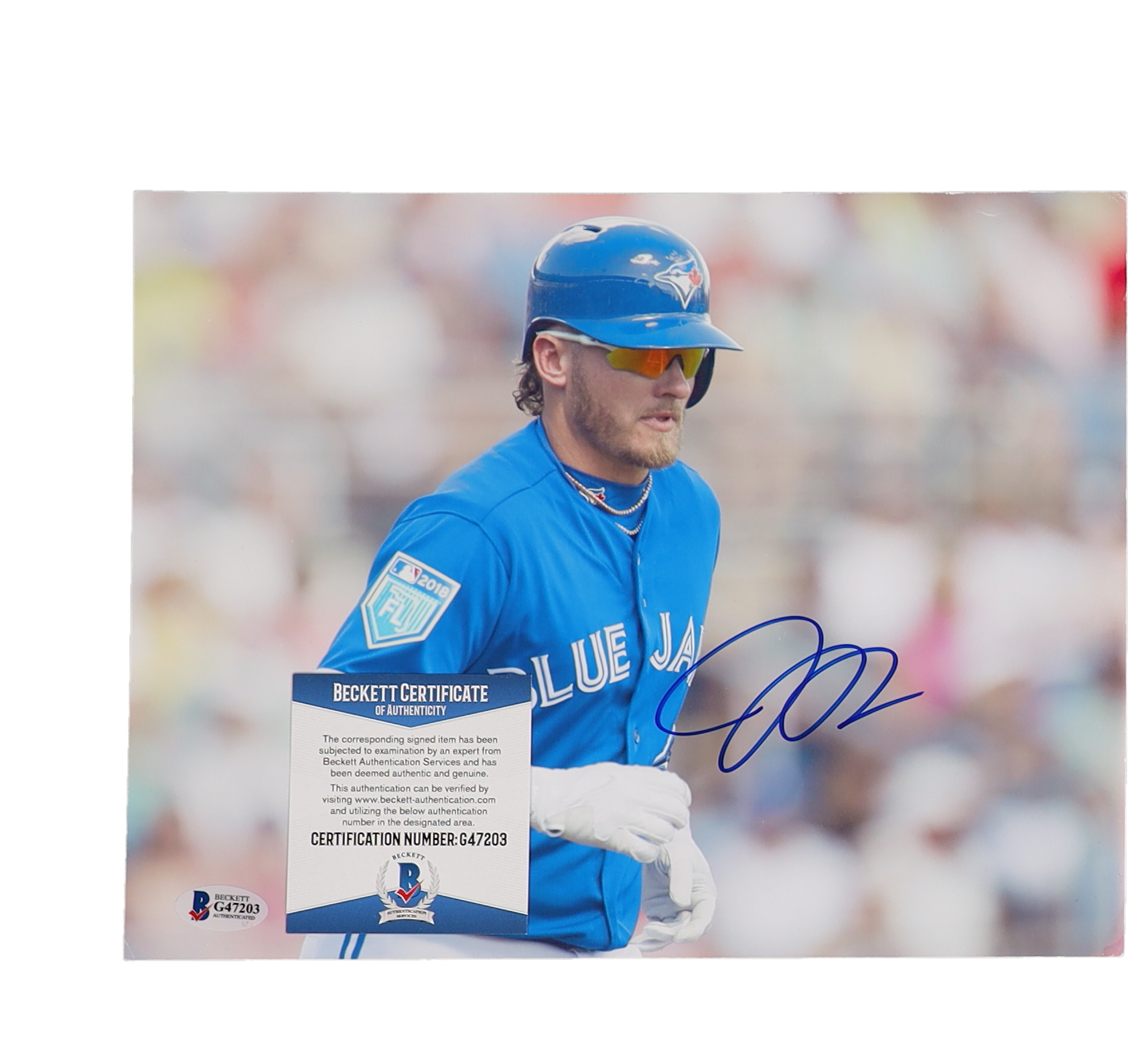Josh Donaldson Signed Blue Jays 8.5x11 Photo (Beckett) at PristineAuction.com Josh Donaldson Signed Blue Jays 8.5x11 Photo (Beckett) at PristineAuction.com