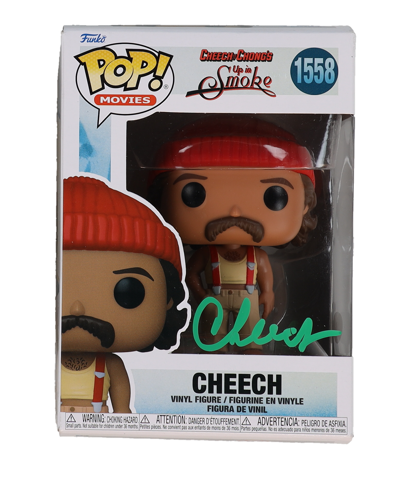 Cheech Marin Signed "Cheech & Chong's: Up in Smoke" #1558 Funko Pop! Vinyl Figure (JSA) at PristineAuction.com Cheech Marin Signed "Cheech & Chong's: Up in Smoke" #1558 Funko Pop! Vinyl Figure (JSA) at PristineAuction.com